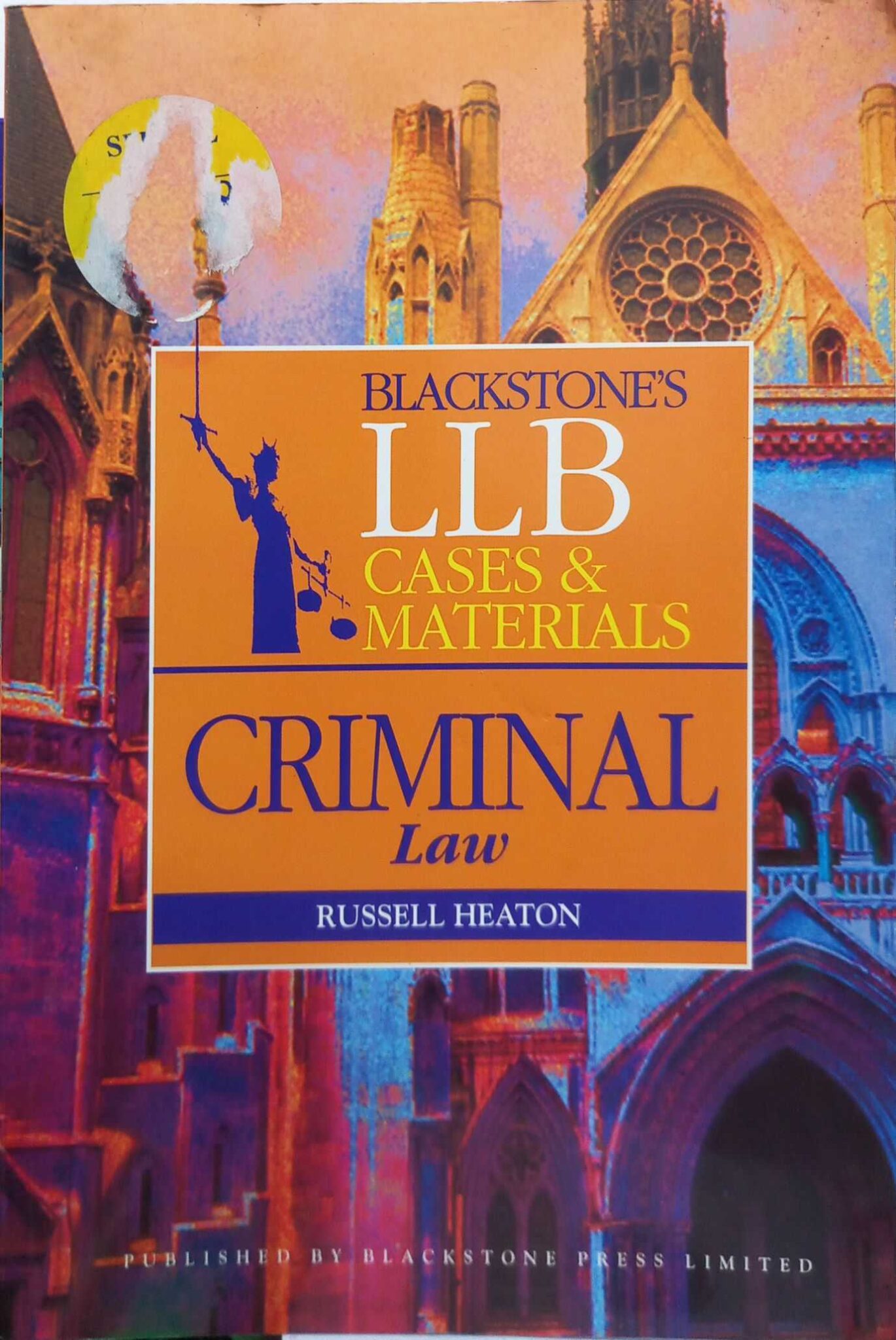 Blackstone's LLB Cases and Materials Criminal Law Books n Bobs